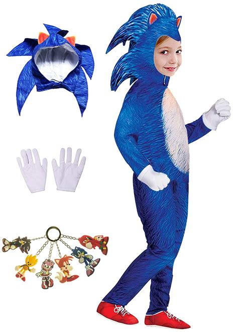 Buy Halloween Kids Deluxe Sonic The Hedgehog Costume Cosplay Sonic