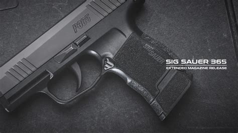 New Sig Sauer P365 Extended Magazine Release From Tyrant Designs Gun