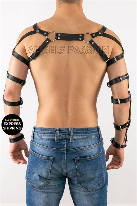 Body Gay Harness Harness Men Lingerie Bondage Leather Gay Etsy Uk