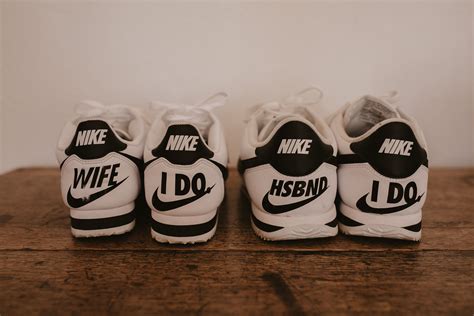 Personalized Nike Sneakers For Bride And Groom