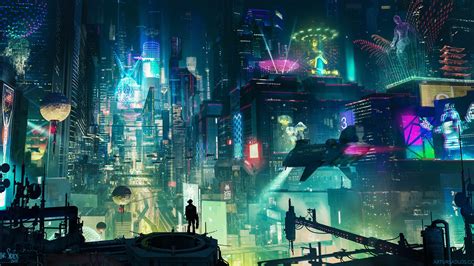 Sci Fi City 4k Wallpaper