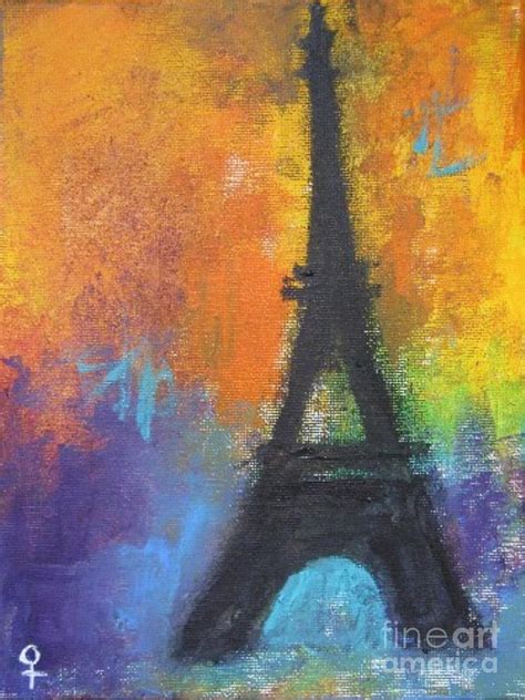 Eiffel Tower Abstract Painting Ph