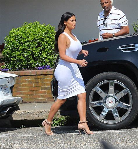 Kim Kardashian Displays Her Hourglass Figure In A Skin
