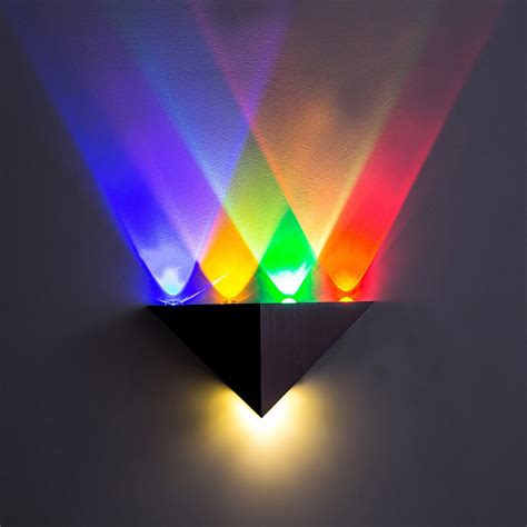 Wall Lamp 5w Led Triangle Colorful Lantern Corridor Light Sconces Wall