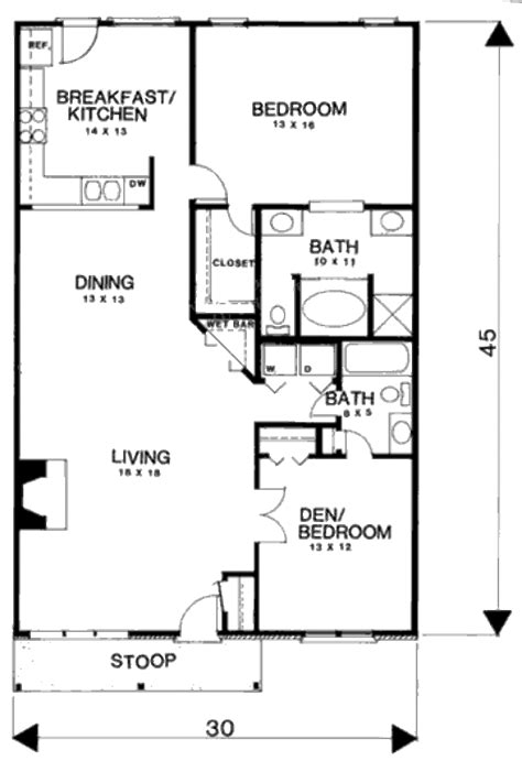 55 1000 Sq Ft House Plans 2 Bedroom North Facing