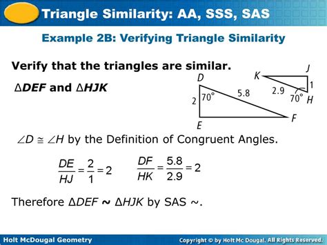 Ppt Triangle Similarity Aa Sss Sas Powerpoint Presentation Free Download Id5722478