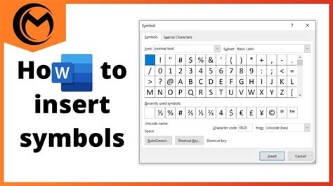 How To Insert Symbols And Special Characters In Microsoft Word