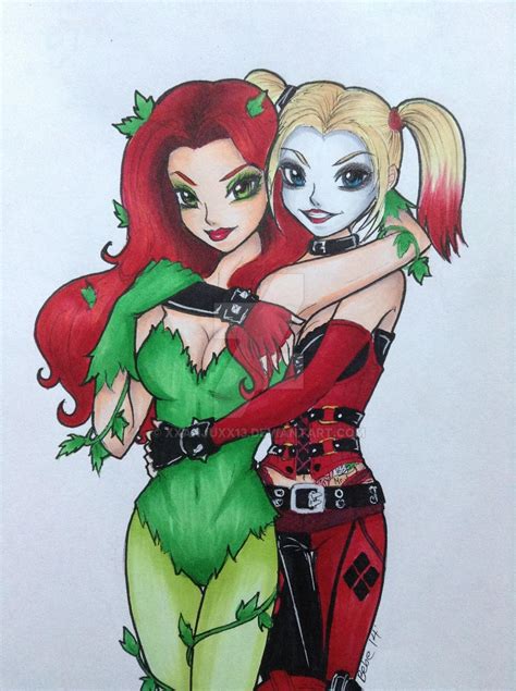 Poison Ivy And Harley Quinn By Xxanjuxx13 On Deviantart