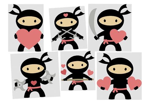 Ninja In Love Clipart Oh My Fiesta For Geeks