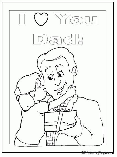 I Love My Daddy Coloring Pages Coloring Home