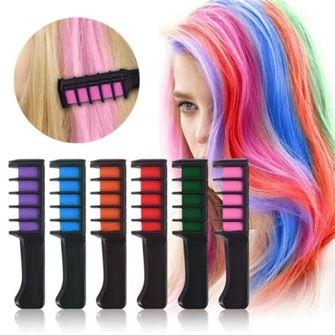 Professional Temporary Hair Dye Comb 6 Color Set Or Individually