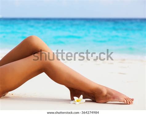 Womens Beautiful Sexy Legs On Beach Stock Photo Edit Now