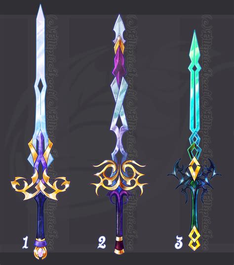 Weaponadoptable Shine 2~closed~ By Ellipticadopts On Deviantart Fantasy Sword Fantasy Weapons
