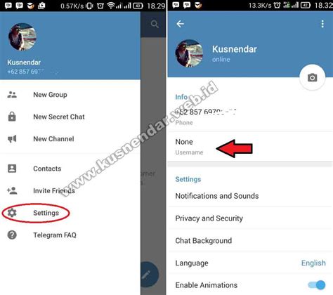 I want the bot to take action on a user by referen. Cara Membuat Username di Aplikasi Telegram Lewat HP ...