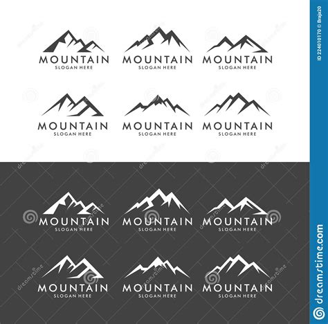 Mountain Vector Template Stock Vector Illustration Of Style 224010170