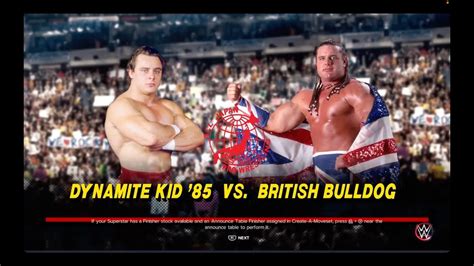 British Bulldog Vs Dynamite Kid Youtube