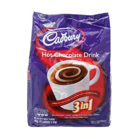 Shoppers Mart Binondo Cadbury 3 In 1 Hot Chocolate Drink Mix 30g