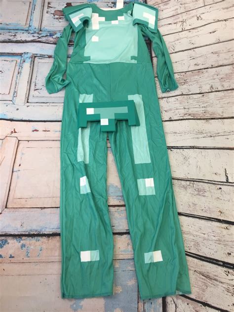 Disguise Minecraft Armor Deluxe Costume Blue Green Bo Gem
