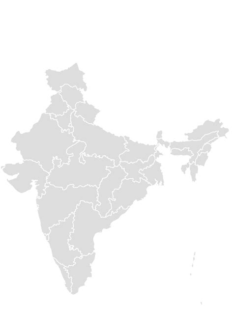 Printable Outline Blank Map Of India Paintcolor Maps With