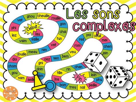 Les Sons Complexes Jeux De Société French Complex Sounds Game