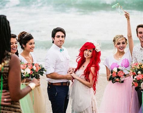 this hipster little mermaid wedding is spot on brit co