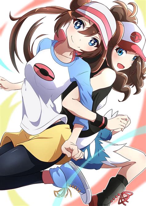 Anime Anime Girls Pokémon Rosa Pokémon Hilda Pokemon Long Hair
