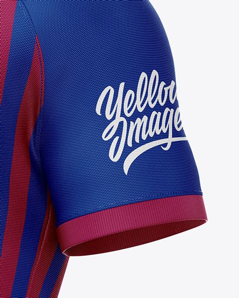 Download Men's Soccer Jersey Mockup - Half-Side View in Apparel ...