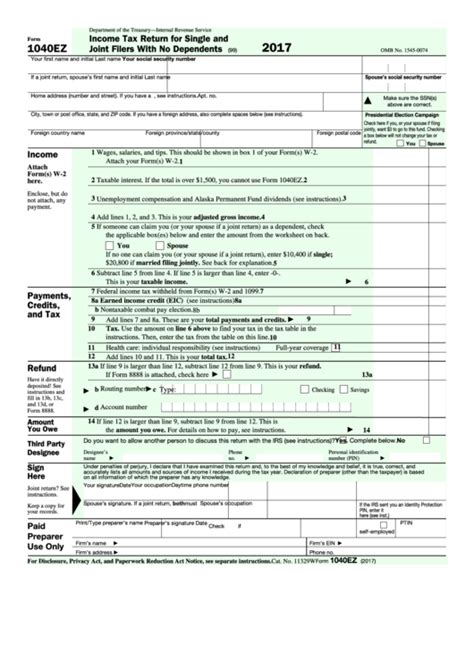 Free Printable Income Tax Forms Printable Forms Free Online