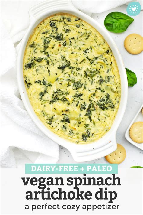 Vegan Artichoke Dip Dairy Free Paleo Approved One Lovely Life