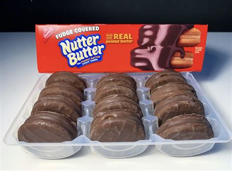 Nutter butter truffles dessert recipe (also known as cookie balls) are covered in milk chocolate and finished off with a drizzle of melted peanut butter on top. REVIEW: Nabisco Fudge Covered Nutter Butter - Junk Banter
