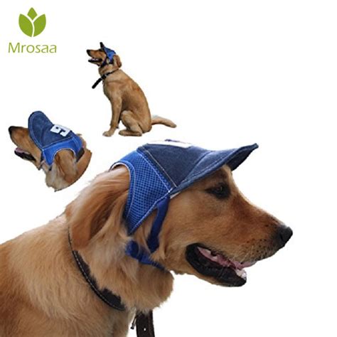 Mrosaa Adjustable Pet Hat Dogs Caps Outdoor Travel Baseball Visor Hat