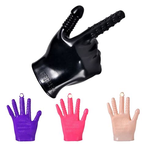 vibrating masturbate hand glove female clitoris vagina stimulation massage toy in anal sex toys