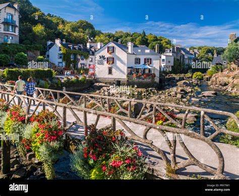 Village De Pont Aven Bretagne France Moulin Du Grand Poulguin