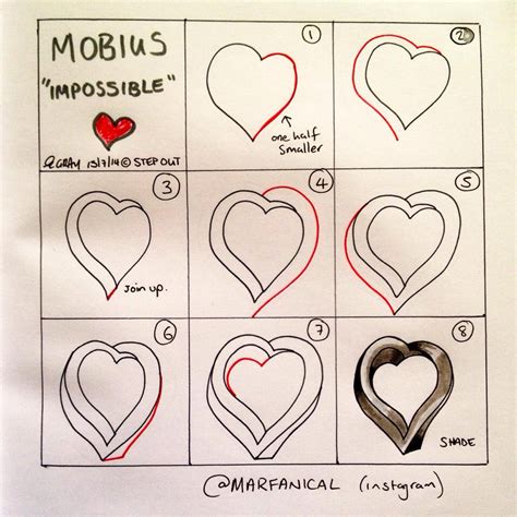 The last thing you need to do is add in the far corner to the inside of your cube. Impossible Heart Drawing at GetDrawings | Free download