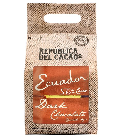 1kg Chocolate Negro 56 Cacao Delivery República Del Cacao