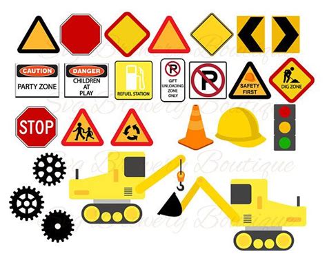 Download Under construction birthday theme, road sign, gear, truck ...