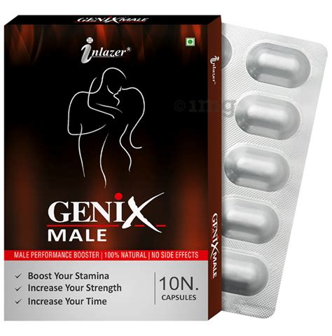 Inlazer Genix Male Capsule Buy Strip Of 10 0 Capsules At Best Price In India 1mg