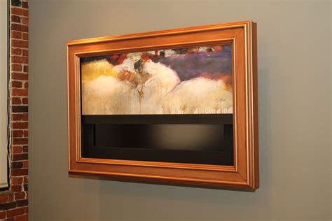 Motorized Tv Artwork Hide Flat Screen Tv With Art Framed Tv