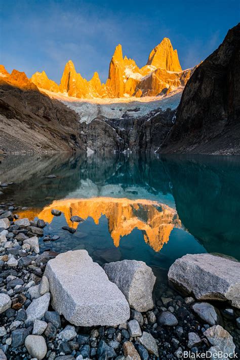 Sunrise At The Base Of Fitz Roy Patagonia Argentina By Blake Debock