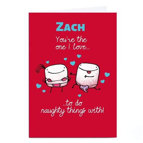 Buy Personalised Valentines Day Card Naughty Things With For Gbp 1