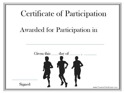 Running Certificate Templates Free And Customizable Within Running