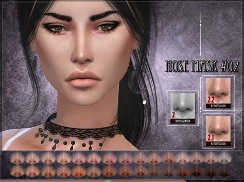 Lana Cc Finds Nose Mask 02 The Sims 4 Skin Sims 4 Sims 4 Cc Skin