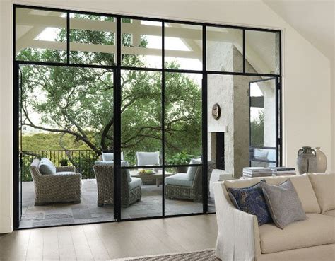 Using patio doors to create a movable glass wall can bring natural light and beauty into your home. Interior Design Ideas | French doors patio, Steel doors ...