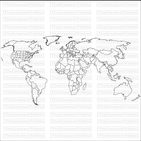 World Map Outline With Countries Png