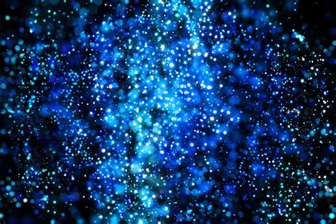 Cool Blue Abstract Bokeh Background Custom Designed