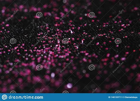 Pink Glitter With Bokeh Effect On Dark Stock Image Image Of Glamour Glitter 140133711
