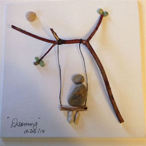 Pebble Art By Denise Dreaming Stone Crafts Rock Crafts Arts And