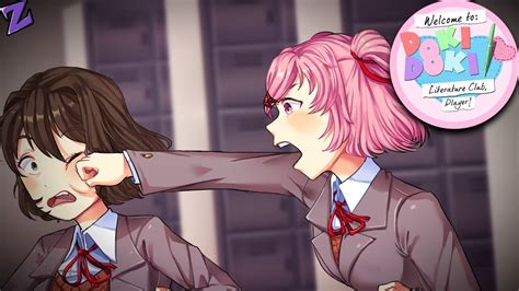 Natsuki Defends Yuri Welcome To The Literature Club Player Demo