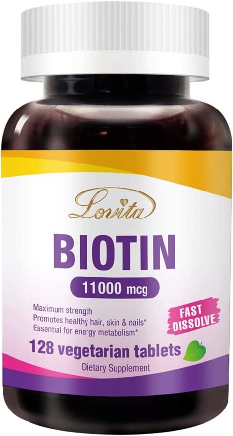 Buy Lovita Biotin 11000mcg Potente Mais Alto Que A Biotina 10000mcg