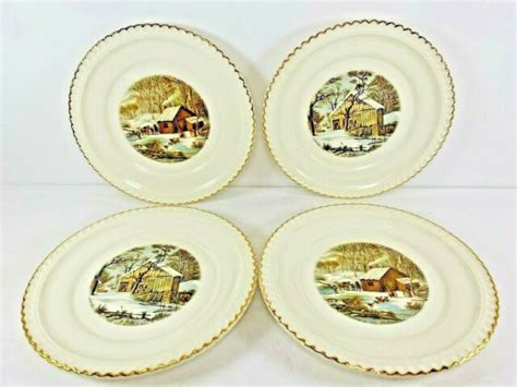 Images located here are related to abraham lincoln, the civil war and issues in politics pertaining to this time and the antebellum north in the second half of. Vintage Harkerware Currier and Ives Set of 4 Collector's ...